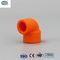 Oranje PPR-buizen Fittingen Kunststof compressieverminderende buiselleboog 45 90 graden