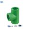 Groene PPR verloop T-stuk DIN16962 PPR buizen fittingen snelkoppeling