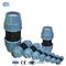 ISO14001 blauwe HDPE knelfittingen koppeling voor polybuis