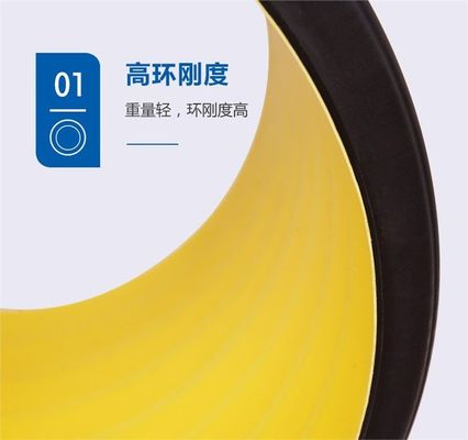 ISO HDPE gegolfde rioolbuizen dubbele wand voor constructie