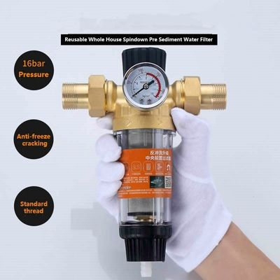 Waterfilters Huishoudelijke voorfiltratie Backwash Sedimentfilter